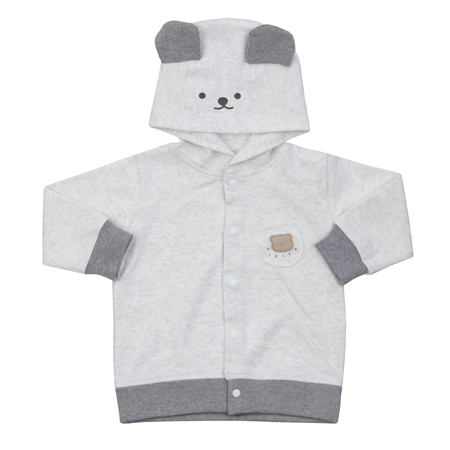 Áo khoác cài giữa KidsPlaza ND24D (Ghi)