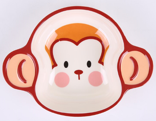Bát ăn Mamago Cute Monkey 2 tai 048 109g