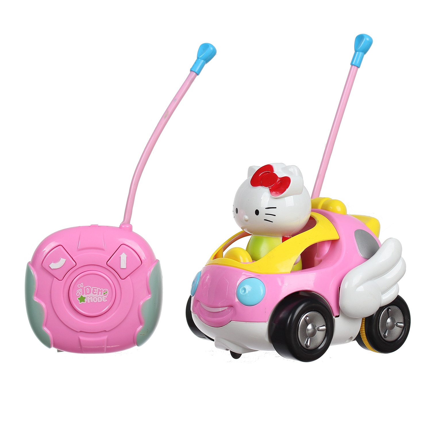 Bạn có muốn chơi đồ chơi xe điều khiển Hello Kitty xinh xắn? Chiếc xe điều khiển nhỏ này mang lại cho bạn niềm vui thật sự với hình ảnh nàng mèo đáng yêu Hello Kitty trên xe. Khám phá thế giới mới và giàu cảm hứng với chiếc xe độ này, bạn nhé!