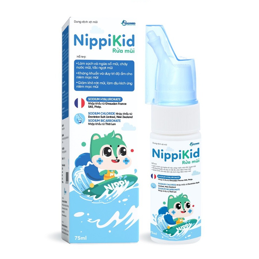 Dung dịch xịt mũi NippiKid rửa mũi 75ml