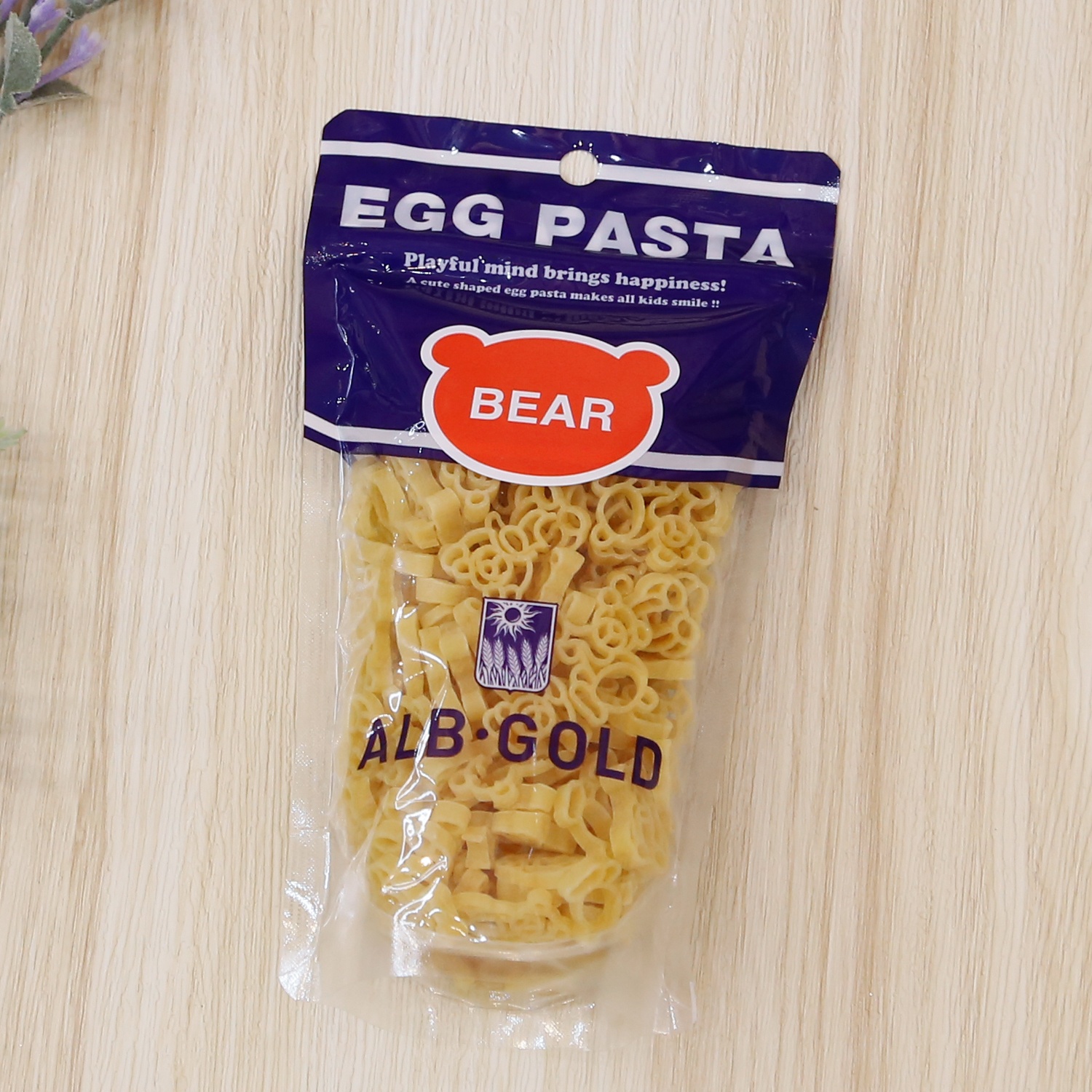 Mì nui Egg Pasta hình gấu 90g - KidsPlaza