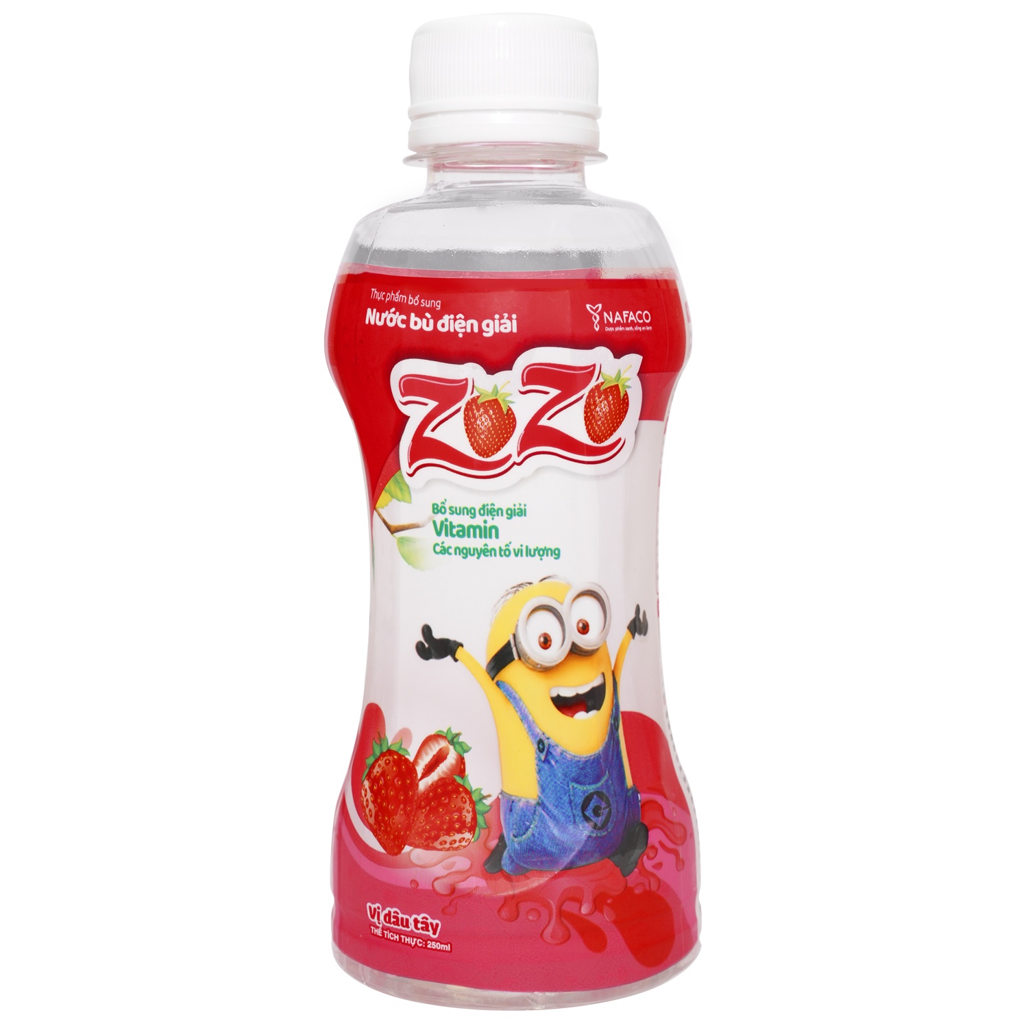 Nước bù điện giải Zozo vị dâu 250ml