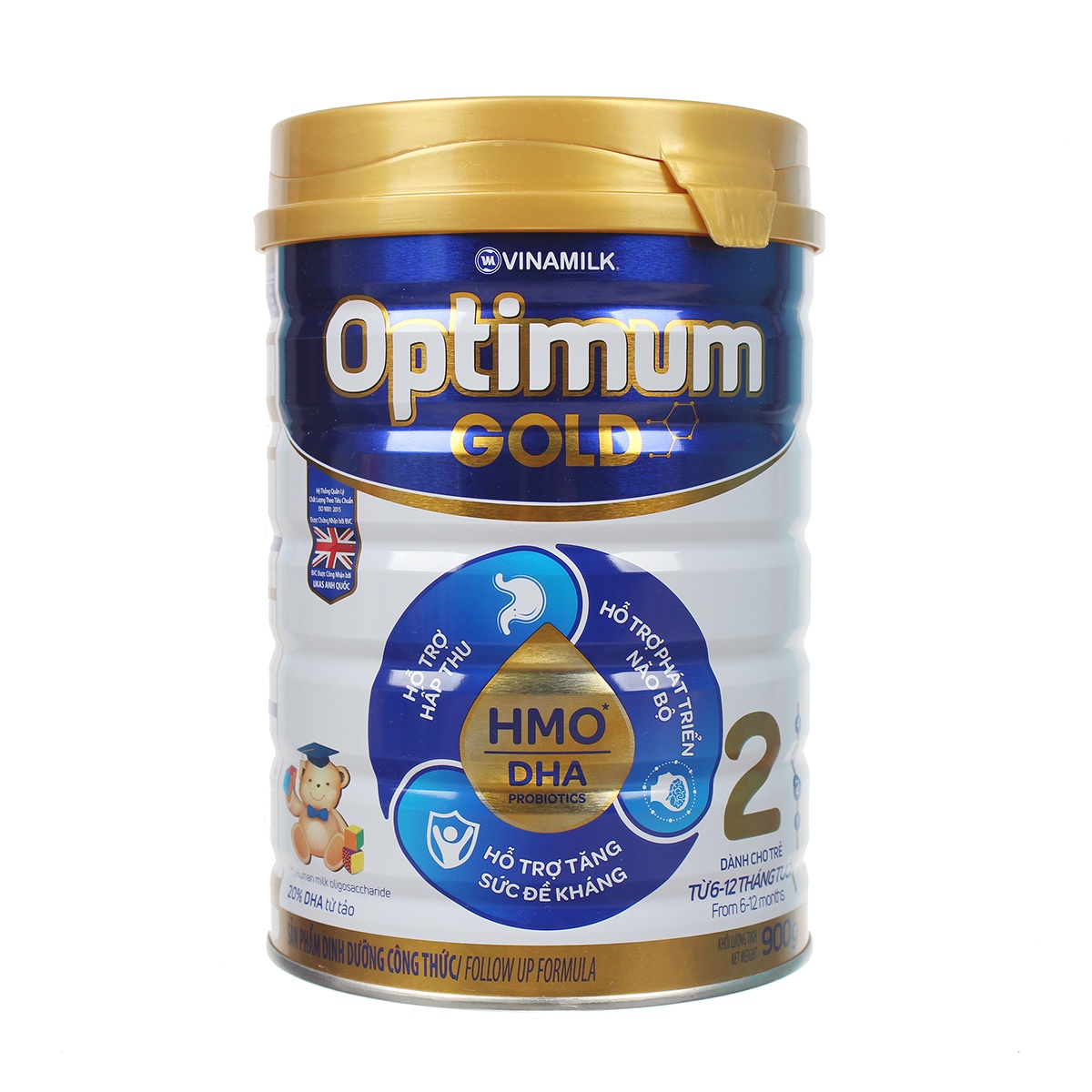 Sữa Vinamilk Optimum Gold 2 900g cho bé 6M-12M