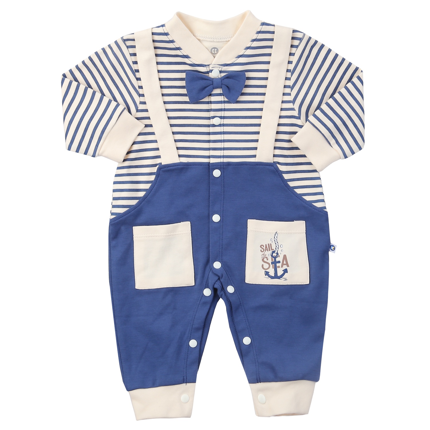 Body bé trai KidsPlaza hai dây sọc (Xanh) HN24T
