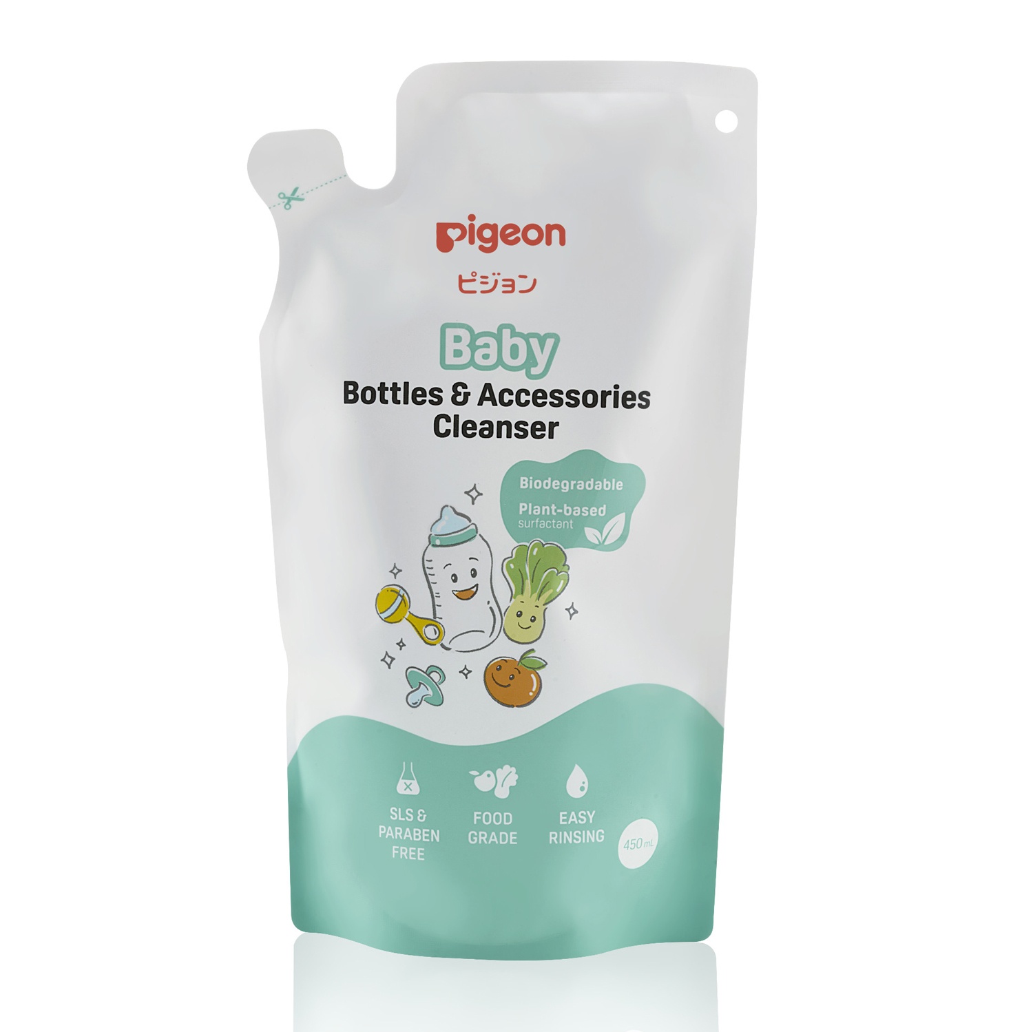 Túi nước rửa bình & phụ kiện Pigeon 450ml