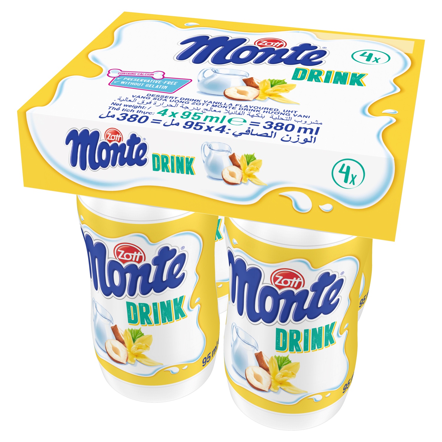 Váng sữa Monte Drink 95ml cho bé trên 6 tháng tuổi