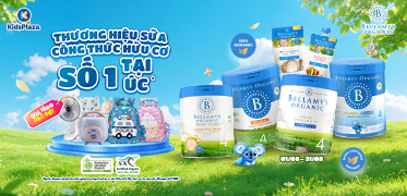 Sub banner - Khuyến mại sữa Bellamy's Organic