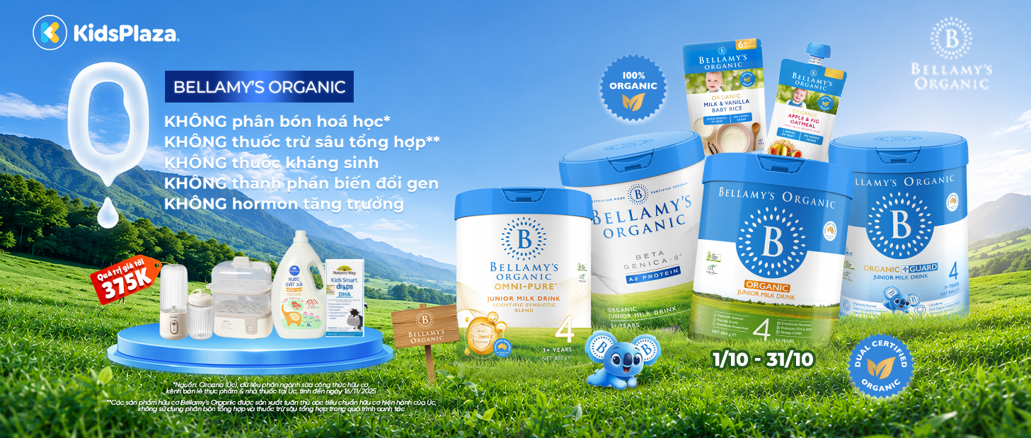 Khuyến mại sữa Bellamy's Organic