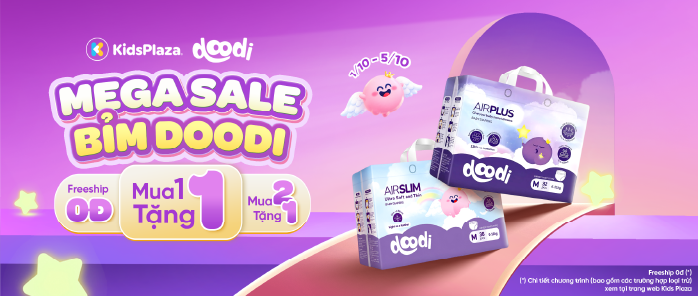 Mega sale bỉm Doodi 