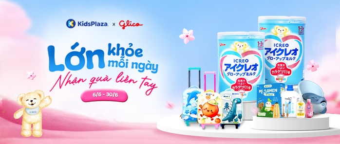 Sữa Glico khuyến mại T6/2026