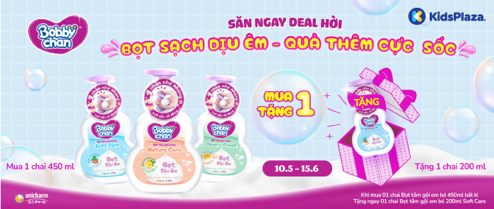 Khuyến mại bọt tắm gội BobbyChan