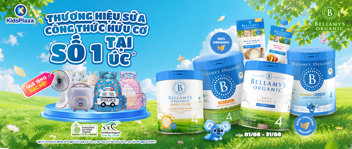 Khuyến mại sữa Bellamy's Organic