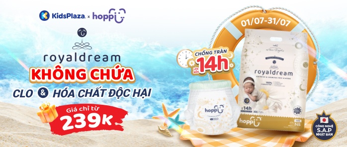 Khuyến mại bỉm Hoppi Royaldream