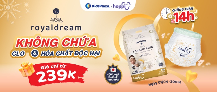 Khuyến mại bỉm Hoppi Royaldream