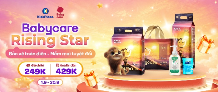 Bỉm BabyCare khuyến mãi T9