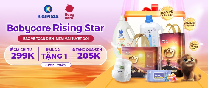 Bỉm BabyCare khuyến mãi T2