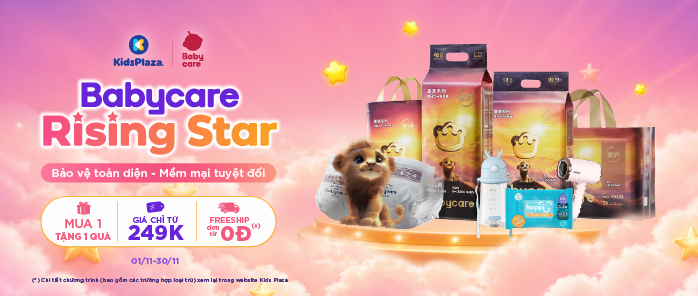 Bỉm BabyCare khuyến mãi T11