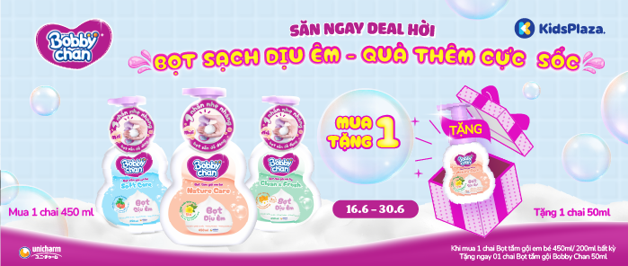Khuyến mại bọt tắm gội BobbyChan