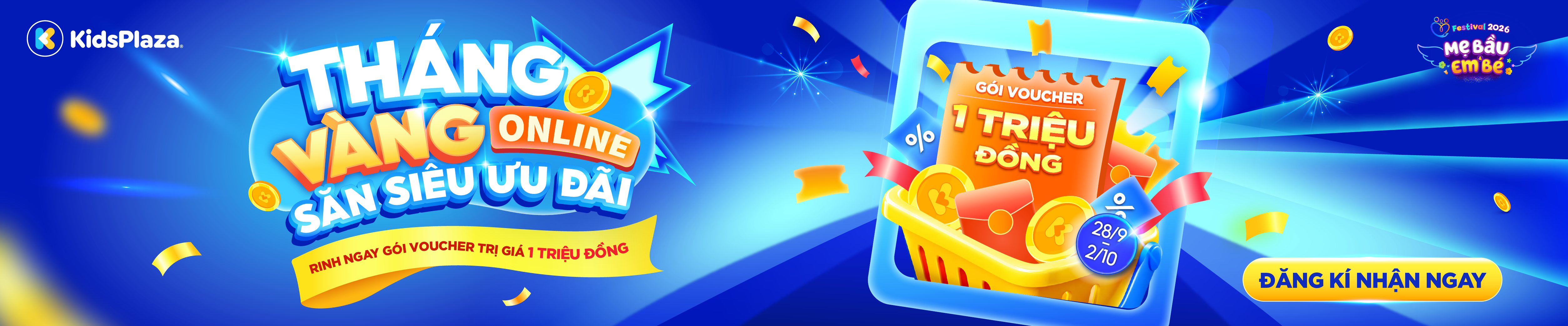 [center banner] Tháng vàng Online - Săn sale ưu đãi