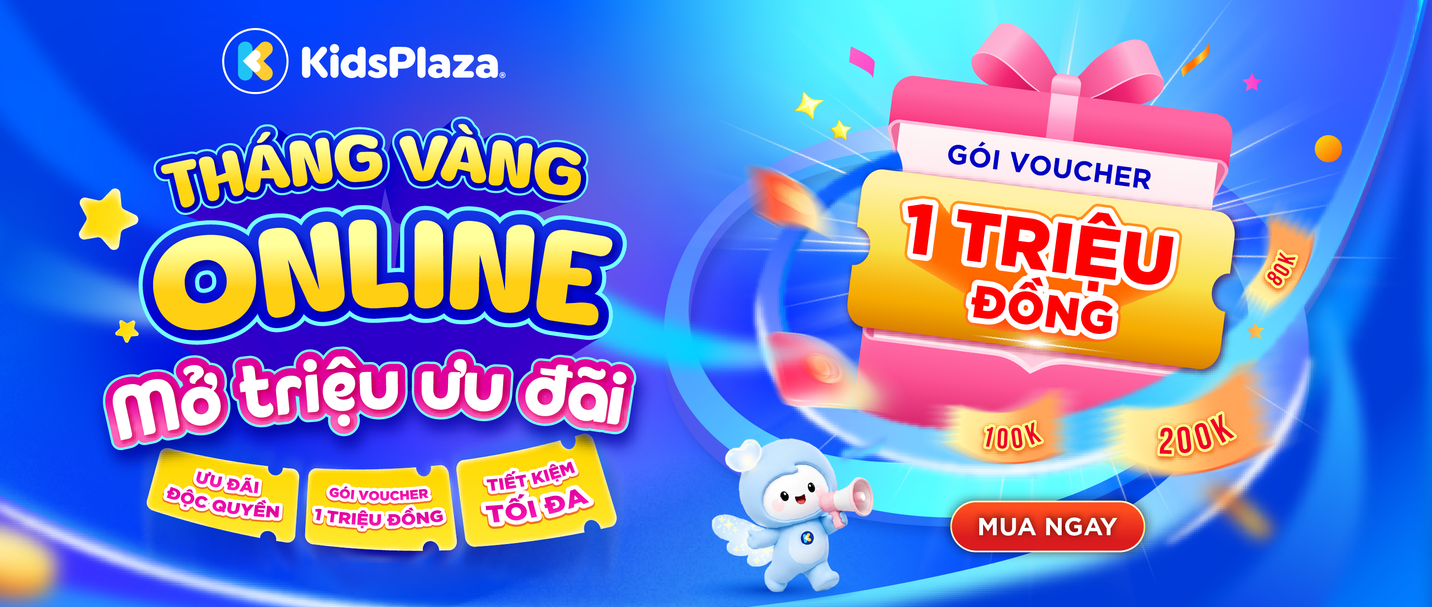 Đặc quyền Online - Siêu Voucher 1 triệu