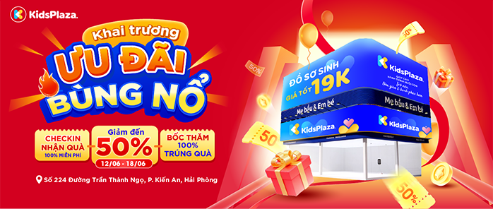 Tưng bừng khai trương Kids Plaza 224 Trần Thành Ngọ - Kiến An - Hải Hòng
