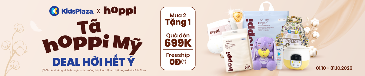 [Center banner] - Khuyến mại Tã- bỉm Hoppi Mỹ