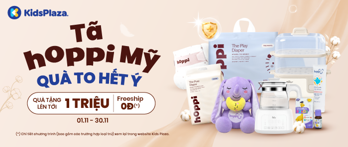 Khuyến mại Tã- bỉm Hoppi Mỹ 