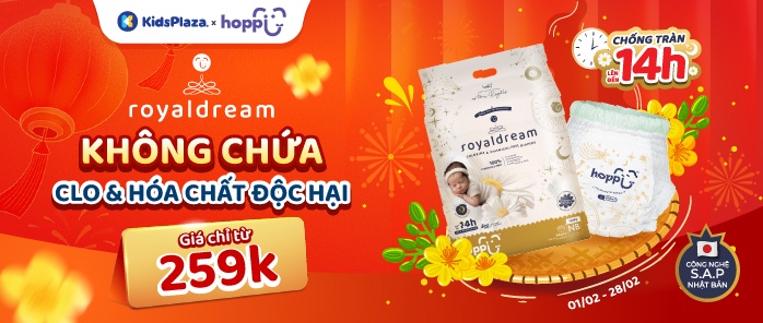 Khuyến mại bỉm Hoppi Royaldream