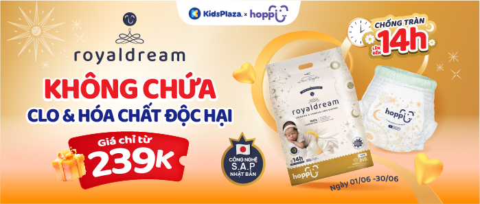 Khuyến mại bỉm Hoppi Royaldream