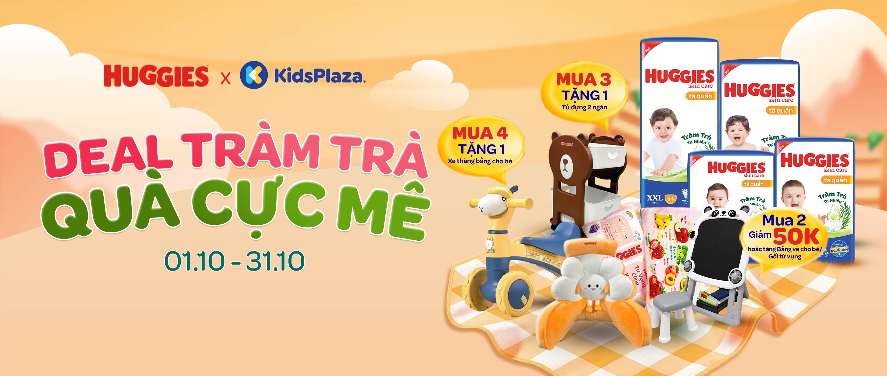 Huggies Tràm Trà T10