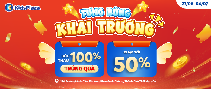 Tưng bừng khai trương Kids Plaza 186 Đường Minh Cầu, Phường Phan Đình Phùng, Tp Thái Nguyên