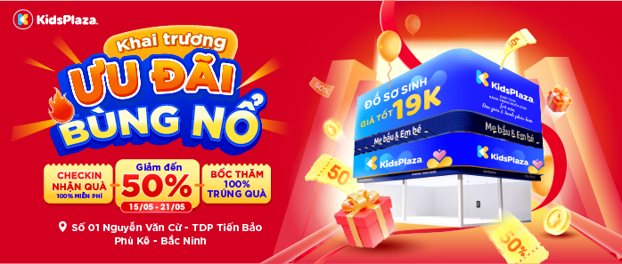 Tưng bừng khai trương Kids Plaza 01 Nguyễn Văn Cừ, TDP Tiến Bảo, Phù Khê, Bắc Ninh