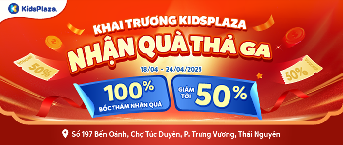 Tưng bừng khai trương Kids Plaza 197 Bến Oánh, Chợ Túc Duyên, P Trưng Vương, Thái Nguyên