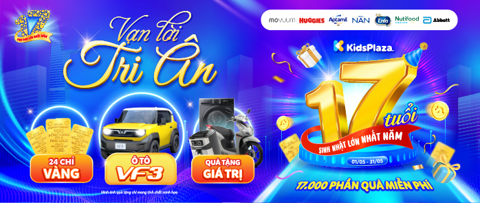 Mừng sinh nhật Kids Plaza 17 năm