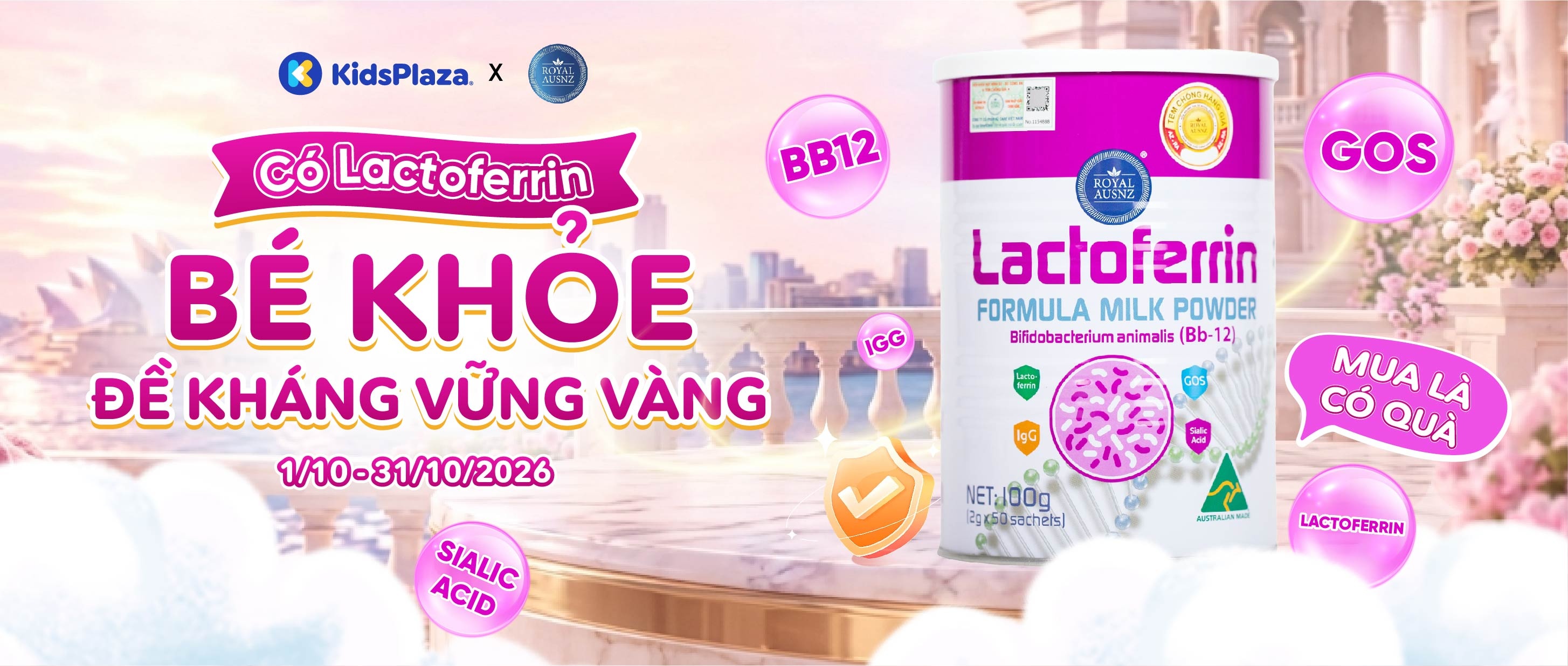 Khuyến mại Lactoferrin