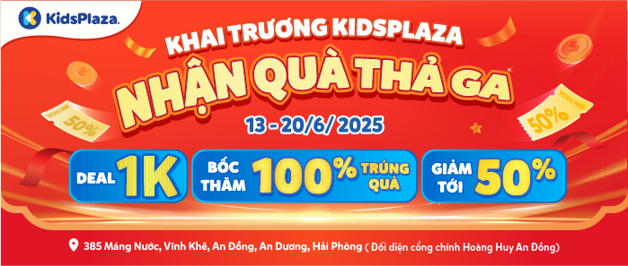 Tưng bừng khai trương Kids Plaza 385 Máng Nước, Vĩnh Khê, An Đồng, An Dương, Hải Phòng