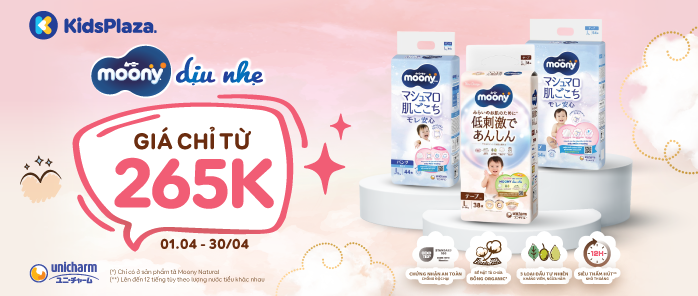 Moony khuyến mại T4