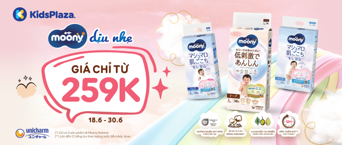 Moony khuyến mại T6