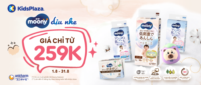 Moony khuyến mại T8
