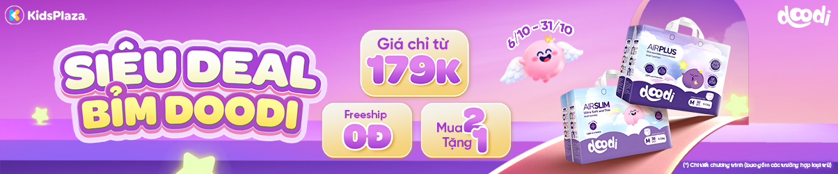 [center banner] - Khuyến mại bỉm Doodi