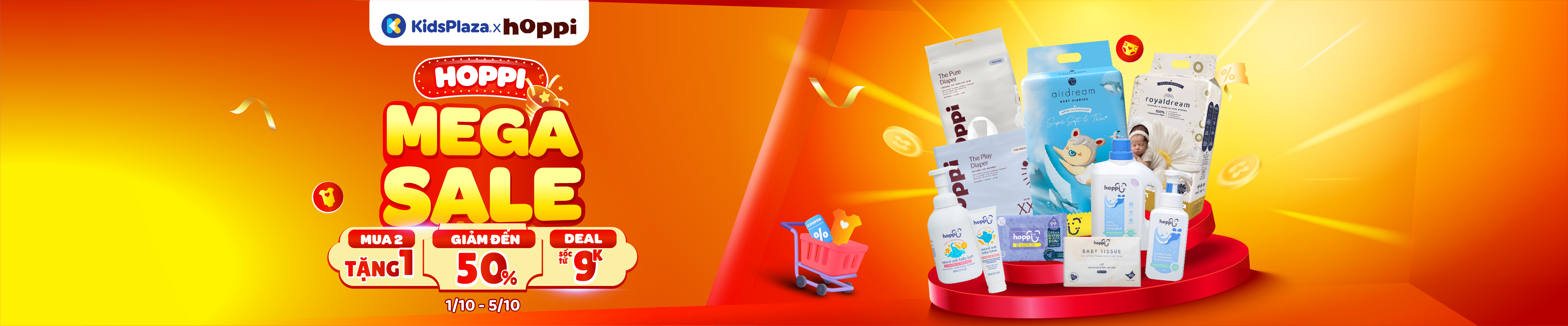 [Center banner] - Mega sale bỉm Hoppi