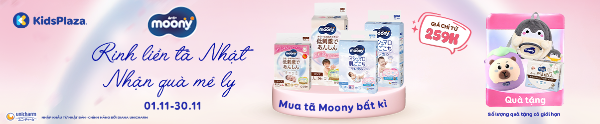 [center banner] - khuyến mại bỉm Moony