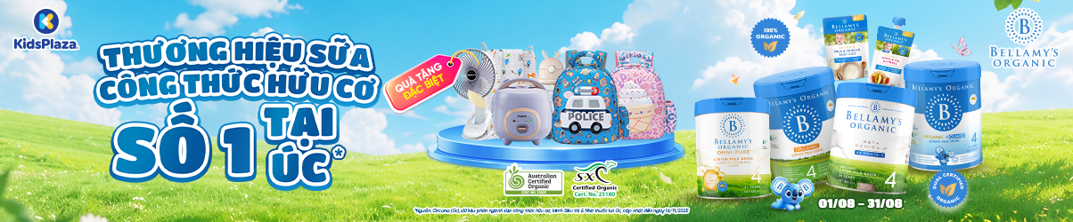 [Center banner] - Khuyến mại sữa Bellamy's Organic