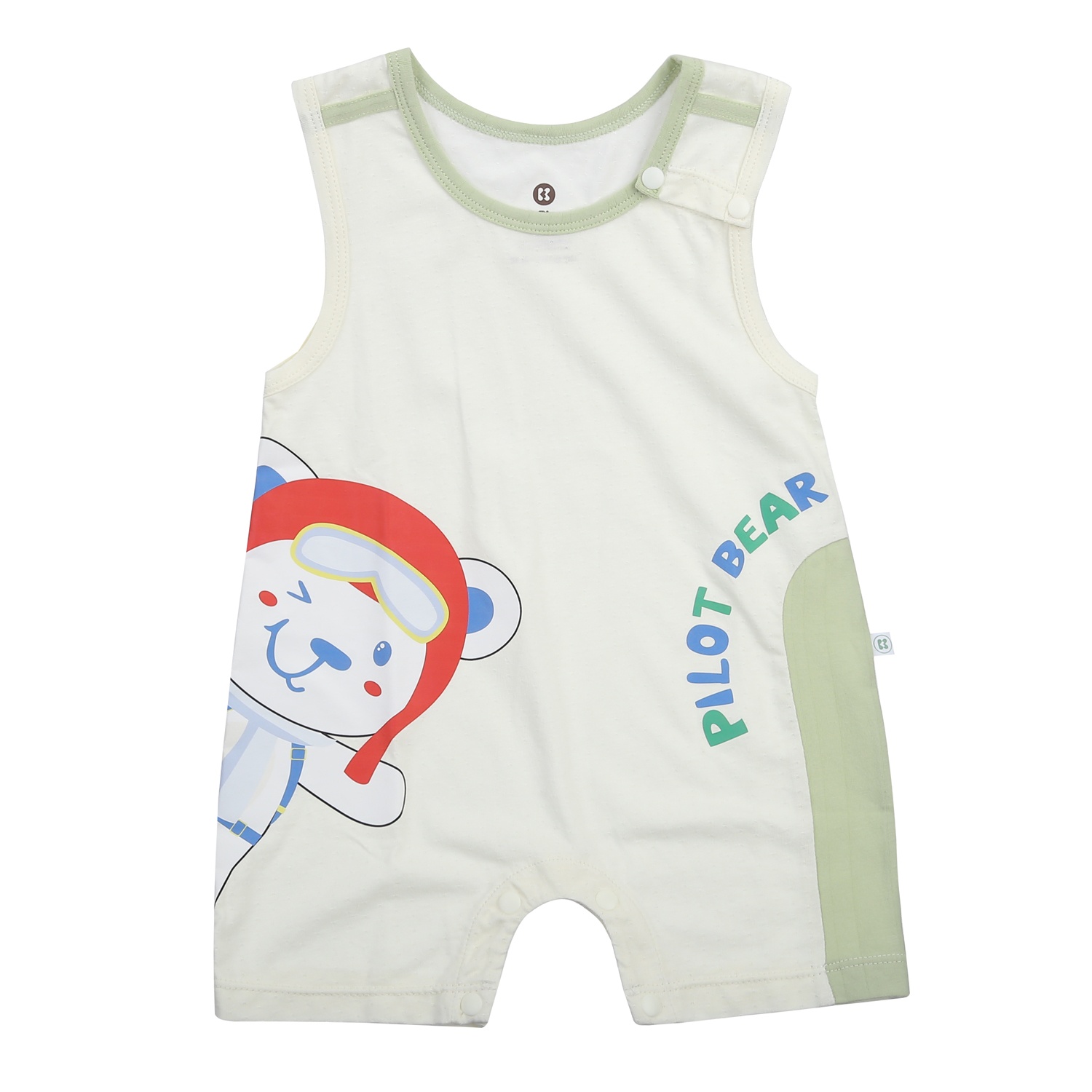Body ba lỗ pilot bé trai màu xanh be KidsPlaza HN24H hình 1