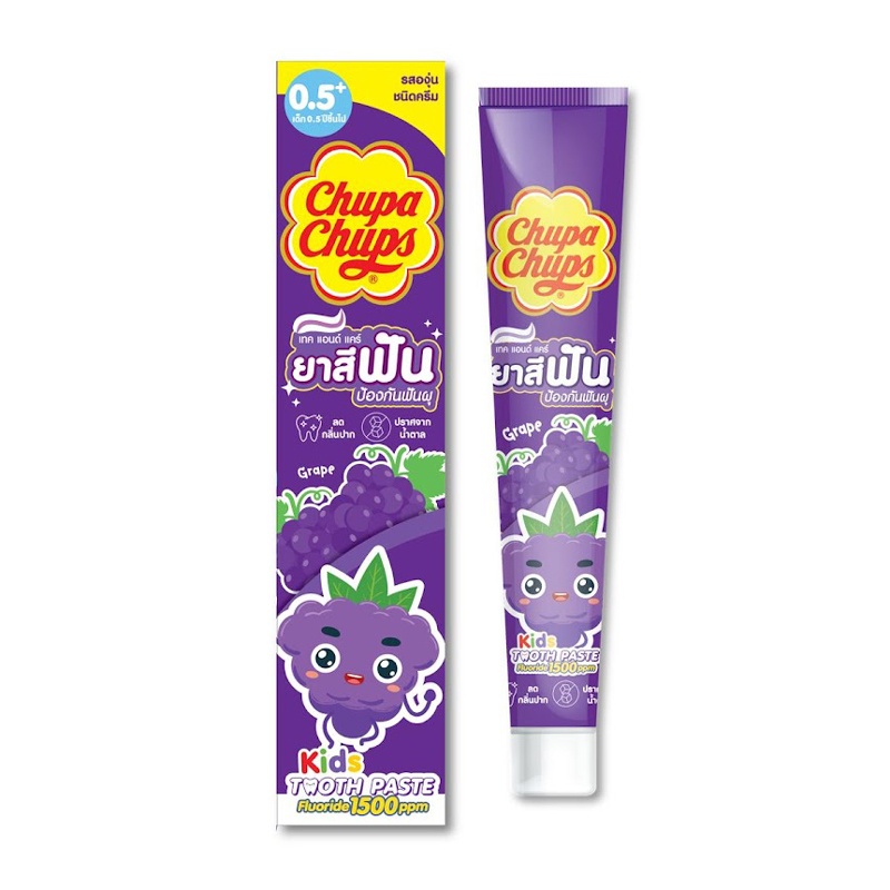 Kem đánh răng Chuppa Chups huong hương nho 40g 6m+ hình 2