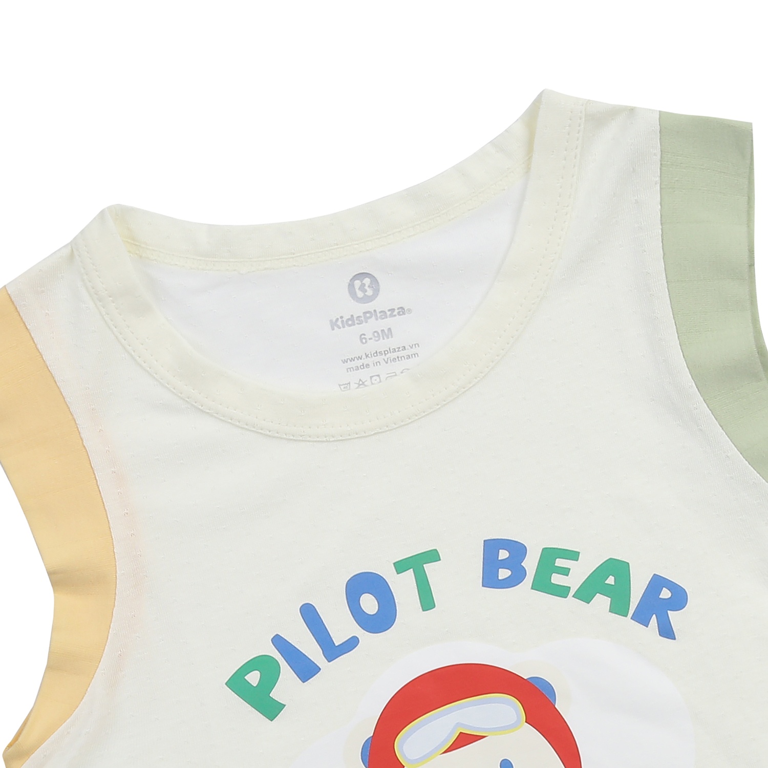 Bộ ba lỗ bé trai pilot KidsPlaza HN24H màu xanh be