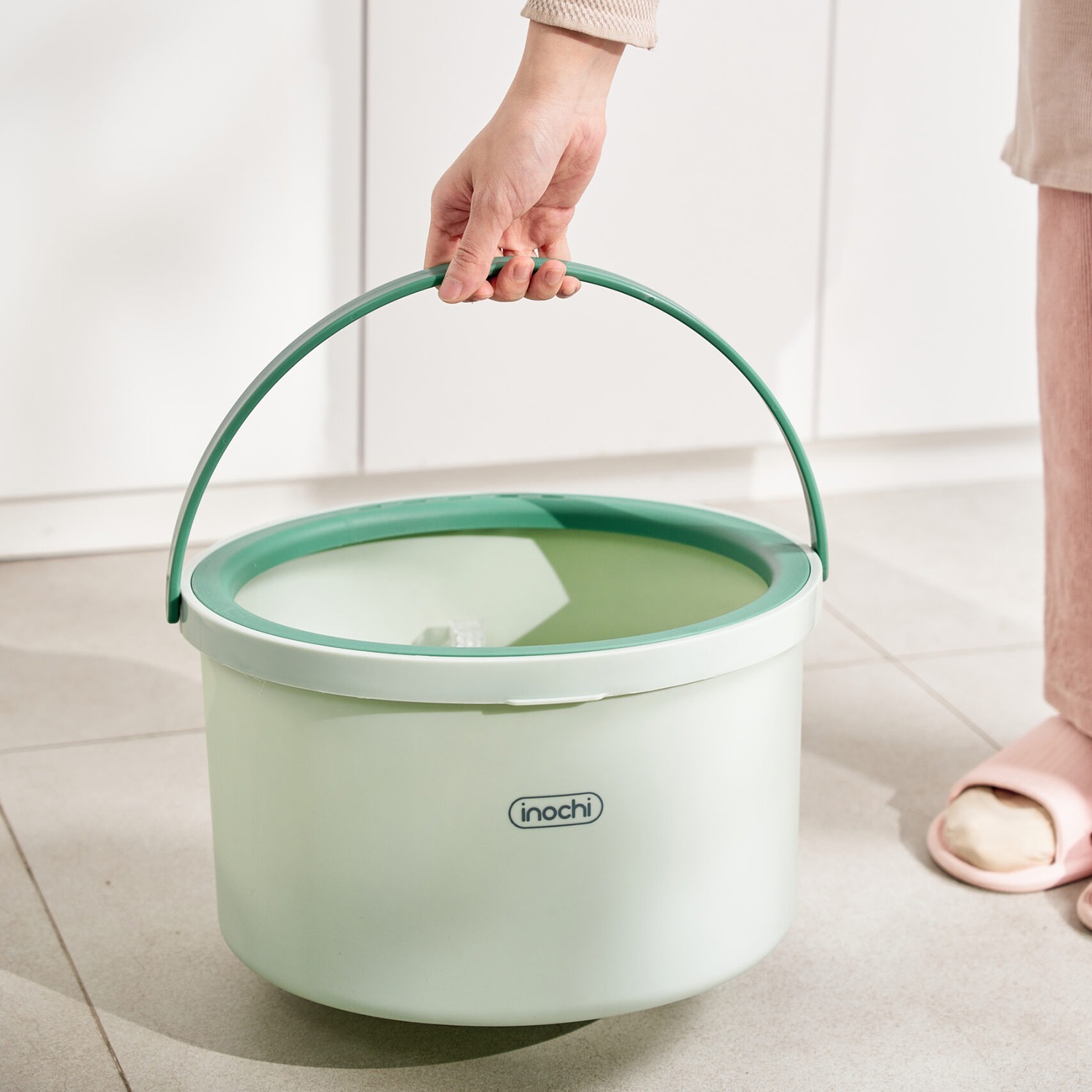 Bộ lau nhà tách nước Souji Inochi hình tròn hình 4