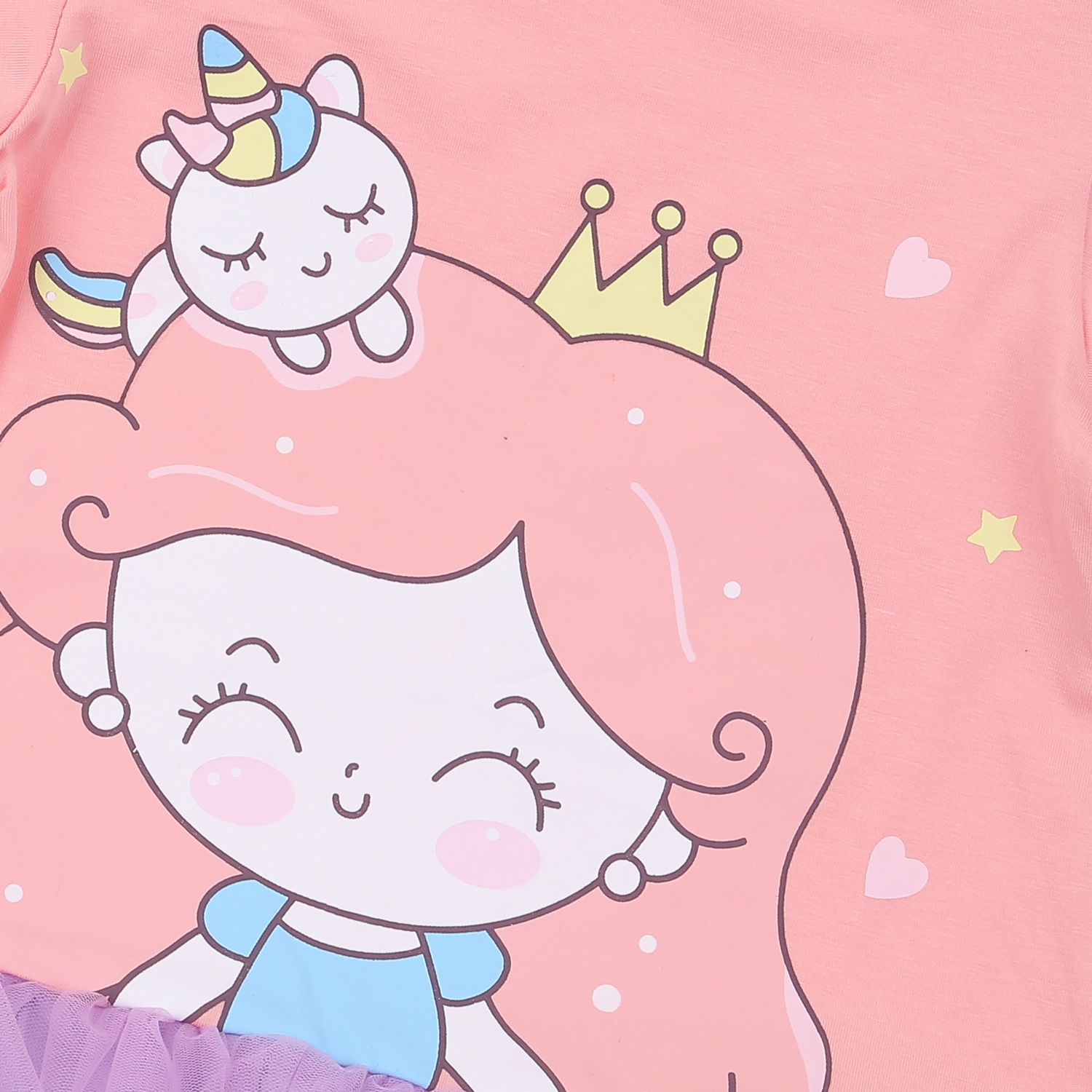 Bộ váy cộc công chúa KidsPlaza AT24H (Hồng) hình 3