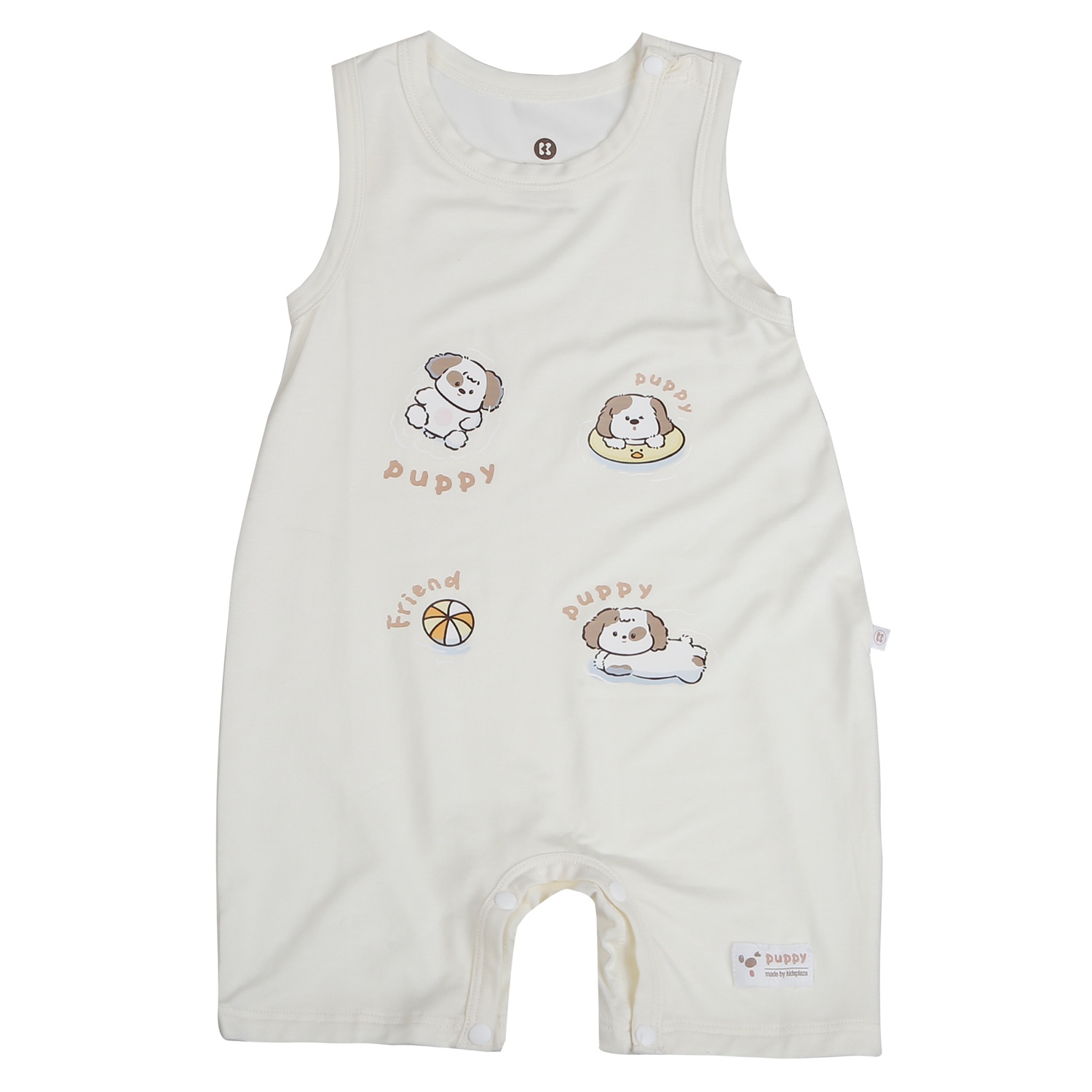 Bộ body ba lỗ KidsPlaza in cún M26H (Be) hình 1