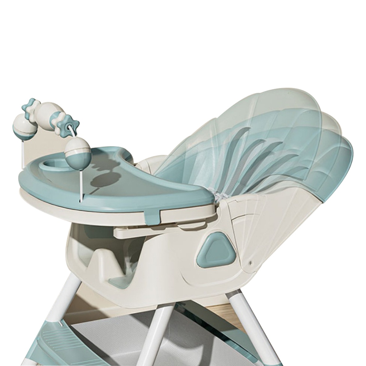Ghế ăn dặm điều chỉnh độ cao Gluck 619 (Xanh)